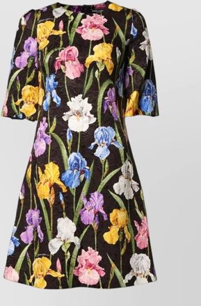 Dolce & Gabbana floral brocade a-line mini dress