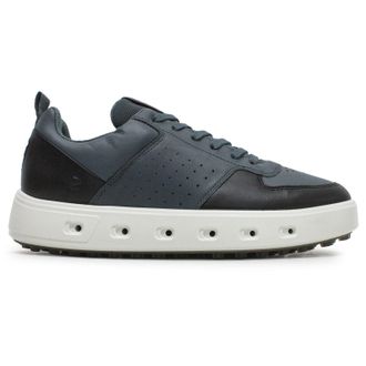 Ecco Ecco Golf Street 720 Full Grain Leather Mens Fashion Trainers - Pavement Black - Size:UK 10.5-11