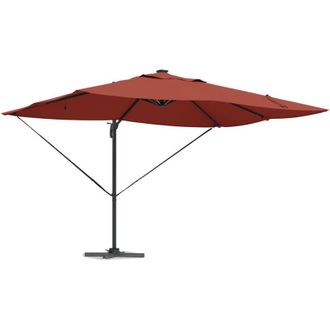 vidaXL Vidaxl - Parasol Roma De Brazo Lateral Rojo, Negro 352 X 251 X 265 Cm