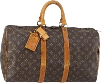 Louis Vuitton Pre-owned Weekend Bags, female, Brown, Size: ONE SIZE Pre-owned Weekend Bag