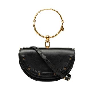 Chlo&eacute; Pre-owned Nile Satchel - Dames - Vintage Handtas - Zwart - ONE Size - Leer - Vintage