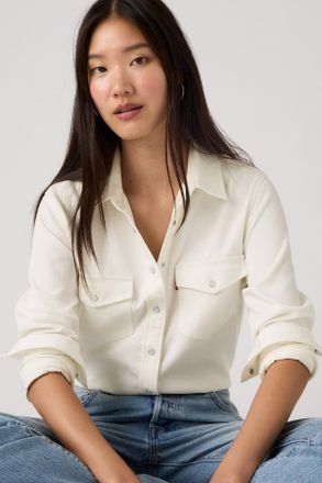 Levi's Camisa Iconic Western Lightweight - Mujer - XS - Crema / To Do List