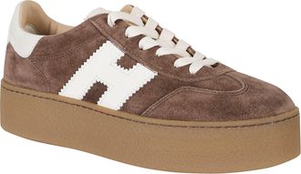 Hogan Cool Leather Accent Suede Low-Top Sneakers