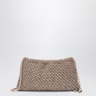 Hibourama Bags Penelope peach jewel bag with crystals