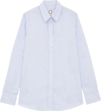 Ines De La Fressange Martin Shirt - Dames - Overhemden - Blauw - L - Katoen - Overhemden