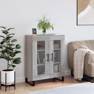 vidaXL Aparador De Madera De Ingenier&iacute;a Gris Sonoma 69,5x34x90 Cm Vidaxl