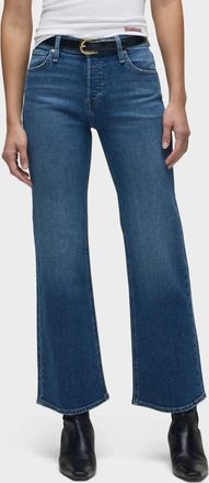 Hudson Rosie High-Rise Wide Leg Ankle Jeans In Blue