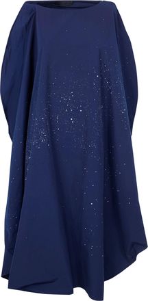 Maria Calderara Cotton Polyester Hand Punched Hand Painted Volume Dres