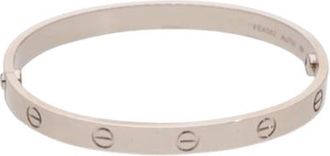 Cartier White Gold Love Bangle Size 16