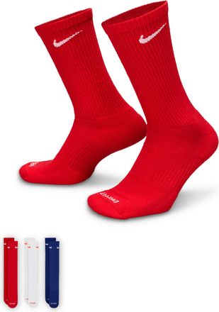 Nike Unisex Everyday Plus Cushioned Training Crew Socks (3 Pairs) in Multicolor | SX6888-996