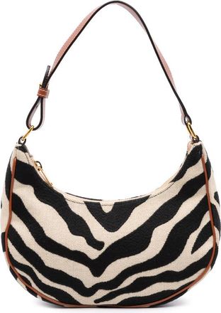 Celine Pre-owned Celine Zebra Printed Canvas Ava Shoulder Bag Ladies 0UGDIDQ71E89OJ30