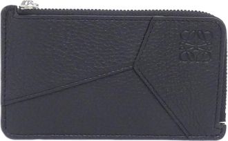 Loewe Black Leather Coin Purse/Coin Case (Pre-Owned)