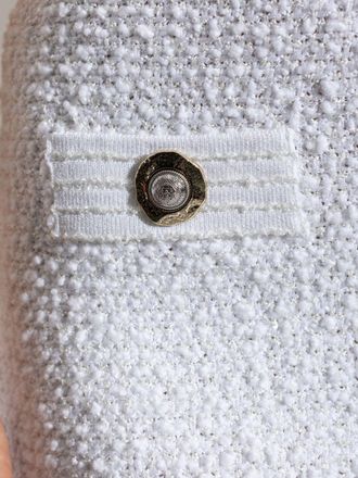 Balmain Tweed Mini Skirt - White