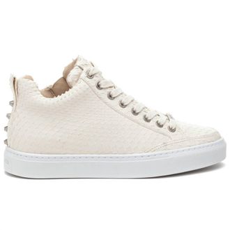 J/Slides Womens Leesa Cut Embossed Sneakers In Off White Embossed
