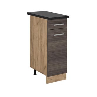 Vicco Mueble Bajo De Cocina R-line, Gris Noble, 30 Cm, Et Antracita