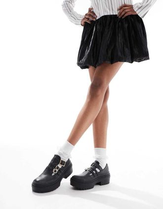 Converse Chuck Taylor All Star Lugged Heel Mary Jane Platform in black