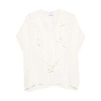 Nude Blouses, female, White, Size: XS Blouse W Ruffle