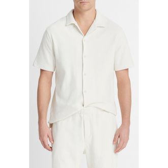 Vince Boucl&eacute; Pull-On Shorts in Bone at Nordstrom, Size Medium