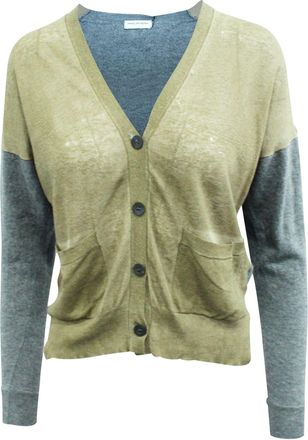 Dries Van Noten Grey and Brown Cardigan