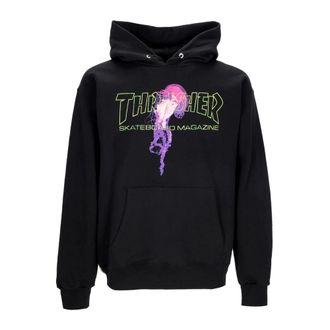 Thrasher Hoodies, male, Black, XL, Black Atlantic Drift Hoodie Mens