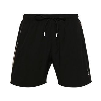 HUGO BOSS Hugo, Beachwear, male, Black, Size: XL Swimboxer Tribanda