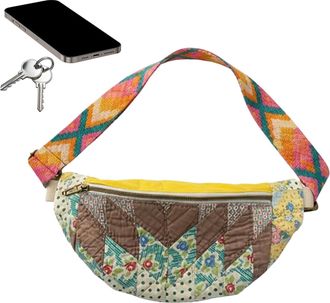 Generic Quilted Bag,Handmade Quilted Storage Pouch | Vintage Inspired Fabric Sling Bag - for Daily Outdoor Climbing Cycling Fishing Sports Camping Travel Men 