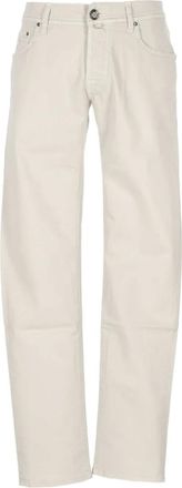 Jacob Cohen Jeans met patch - Wit
