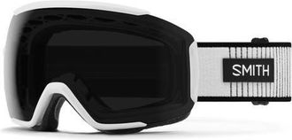 Smith Sequence ChromaPop Polarized Cylindrical Carbonic-X Over the Glasses Snow Goggles in White Fade Out /Sun Black at Nordstrom