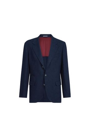 Brunello Cucinelli Hopsack deconstructed blazer in Navy Blue at Nordstrom, Size 60 It
