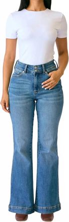 Judy Blue Womens High-Rise Tummy Control Jeans - Petite In Blue