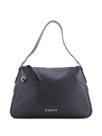 Gucci Emblem Leather Medium shoulder bag - Black