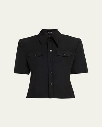 Willy Chavarria Chavela Short-Sleeve Shirt