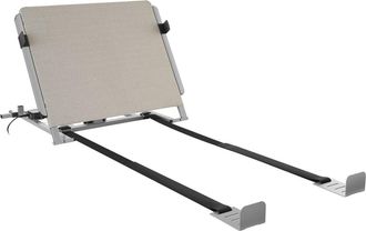 TecTake Cabecero de cama eléctrico con marco de acero 110 x 243 x 62 cm gris