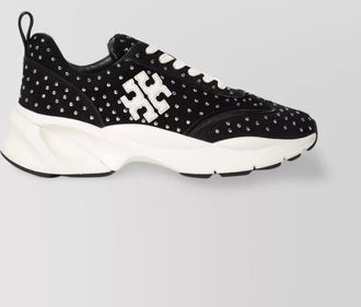 Tory Burch chunky sole lucky charm studded sneakers