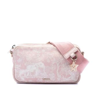 Dior Pre-owned Dior Embroidered Canvas Toile de Jouy Crossbody Ladies 6NO9Z3NJ662605MU