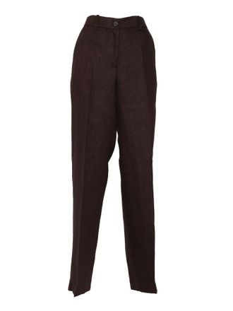 P.A.R.O.S.H. High Waist Straight Leg Trousers