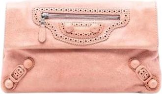 Balenciaga Pre-owned Clutches, female, Pink, Size: ONE SIZE Pre-owned Motocross Giant 21 Envelope Clutch