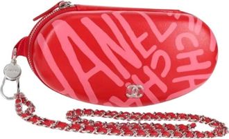 Chanel Pre-owned Mini Bags, female, Red, Size: ONE SIZE Pre-owned Glasses Case