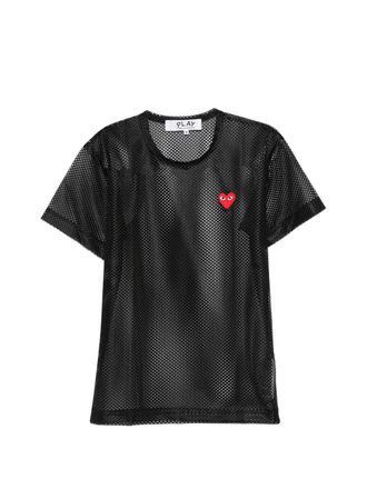Comme Des Gar&ccedil;ons u T-shirt Mesh Red Emblem
