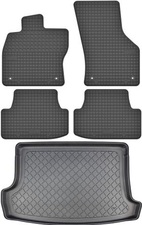 OEM Volkswagen T-roc Crossover Desde Diciembre De 2017. Juego De Alfombrillas De Goma Para Coche Y Alfombrilla Para Maletero