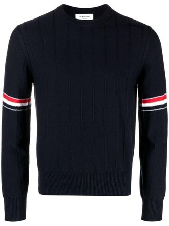 Thom Browne RWB Wool Crewneck Pullover