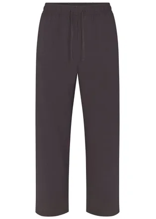SKIMS Straight-leg Jersey Trousers - Brown - XL