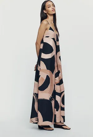 Hutch Printed Wide-Leg Jumpsuit