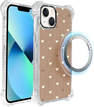 OEM Funda Ibizu Dropguard Ultra Para Iphone 13 Con Magsafe, Boho, Powder Hearts