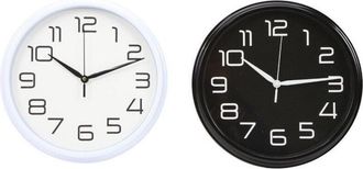 Trade Shop Trade Shop - Reloj De Pared Pared Anal&oacute;gica Para Sala De Cocina 30 Cm Blanco 186866