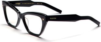 Valentino Klassieke Vrouwelijke Cat-Eye Bril - Dames - Brillen - Zwart - ONE Size - Accessoires