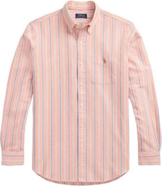 Polo Ralph Lauren Striped Custom Fit Oxford Shirt, Size X-Large