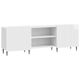 vidaXL Mueble De Tv Brillante 150 X 31 X 52 Cm Madera De Ingenier&iacute;a Vidaxl