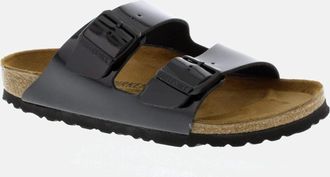 Birkenstock Womens Arizona Narrow Fit Patent Black 1005292 Canvas - Size UK 7.5