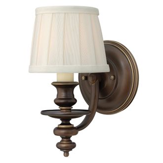 Netlighting Dunhill 1 Light Indoor Wall Light Royal Bronze E14 in Brown